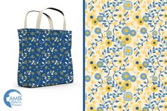 Yellow Floral Surface Patterns, Floral Papers, AMB-1418 Product Image 5