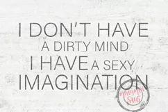 I Don't Have a Dirty Mind I Have a Sexy Imagination Svg Product Image 5