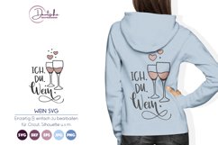 Ich Du Wein SVG | Weingläser SVG Product Image 1