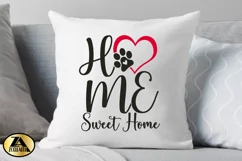 Home Sweet Home SVG Valentine Home Sign SVG Cat Dog SVG Product Image 3