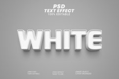 White 3d Editable Text Effect Style Product Image 1