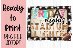 Friday Nights Stadium Lights Frame Ready to Print Product Image 1