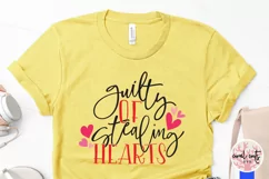 Guilty of stealing hearts - Love & Valentine SVG EPS DXF PNG Product Image 3