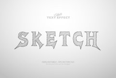 Editable text effect, sketch text Product Image 1