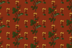 Botanical floral seamless pattern with celandine flowers bg Product Image 1