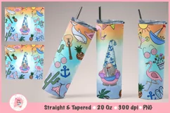 Beach Tumbler Wrap | Gnome Tumbler Wrap Product Image 2
