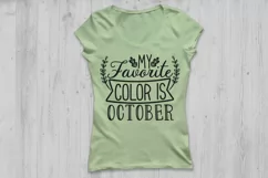 My Favorite Color Is October Svg, Fall Svg, Thanksgiving Svg Product Image 2