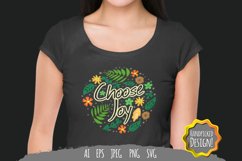 Floral Choose Joy SVG Product Image 1