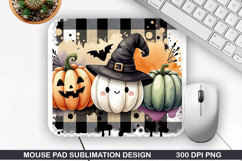 Mouse Pad Sublimation, Halloween Mouse Pad PNG Design Product Image 1