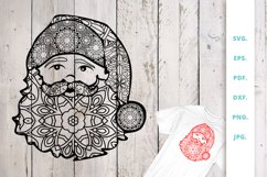 Santa Claus Zentangle SVG | DXF Product Image 1