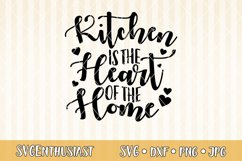 Kitchen is the heart of the home SVG cut file Product Image 1
