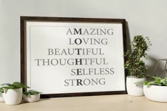 Mom Words SVG EPS PNG Mother Letters Quote SVG Mother's Day Product Image 2