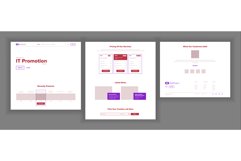 Main Web Page Design Vector. Website Business Concept. Product Image 1