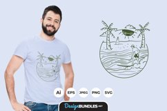 Surfing for T-shirt Design Product Image 1