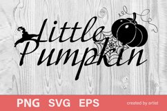 little pumpkin svg, pumpkin svg, halloween svg, cut file Product Image 1