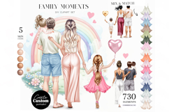Family Moments Clipart Portrait Creator Product Image 1