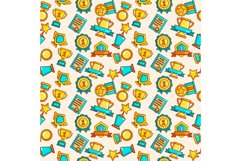 Win pattern seamless, cartoon style Product Image 1