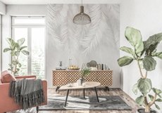 Wall mockup - Wallpaper mockup - Living room scene Product Image 7