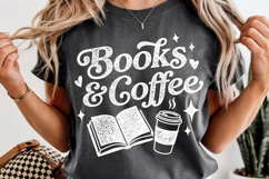 Books and Coffee PNG Book Lover Reading Product Image 11