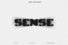 Abstract Melted Distortion Text Effect Product Image 1