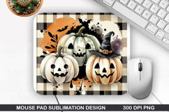 Mouse Pad Sublimation, Halloween Mouse Pad PNG Design Product Image 1