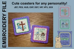 Child of God Coasters - 4 x 4 and 5 x 7 Hoops Product Image 1