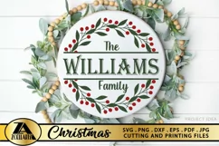 Monogram SVG PNG EPS DXF Monogram Wreath SVG Family Monogram Product Image 2