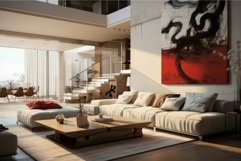 Modern living room with artistic flair Product Image 1