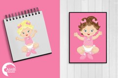 Baby Girl clipart, graphics illustrations AMB-830 Product Image 3