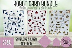 Robot insert card bundle| Paper cutting | Cricut Joy SVG Product Image 1