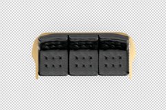 Isometric Arm Chair 3D isolated render Product Image 1