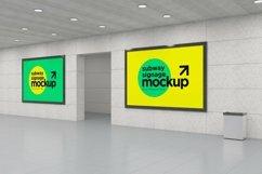 Subway Two Signage Mockup Product Image 1