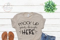 Mock up Bella Canvas 3001 Soft Cream Unisex Mockup Product Image 1