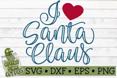 I Heart Santa Claus Christmas SVG File Product Image 2