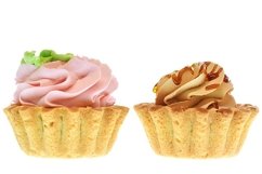 Stock Photo - Tartlet cake with cream Product Image 1
