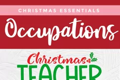 Christmas Teacher svg -Teacher Christmas Crew reporting duty Product Image 4