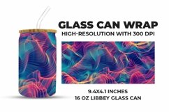 Neon Art Glass Can Wrap Product Image 1