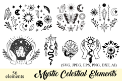 Mystic Celestial SVG Bundle | 56 Celestial Witchy Boho Product Image 1