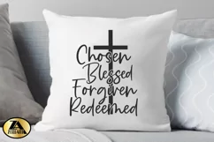 Christian SVG PNG EPS DXF Chosen SVG Blessed SVG Cut Files Product Image 2