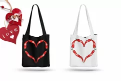 Valentine pepper Heart Clipart. Love Png Product Image 3