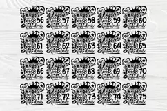 16th to 75th Birthday Girl SVG, Birthday Queen Svg Designs Product Image 5
