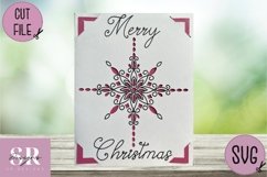 Christmas insert card design| Paper cutting | Cricut Joy svg Product Image 3
