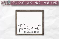 Fear Not, Isaiah 41 10 SVG, Bible Verse SVG, Christian SVG Product Image 1