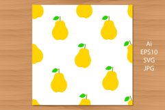 Pear. 6 Seamless patterns. Product Image 5