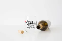 Funny Christmas SVG - Dear Santa, It's The Wines Fault Product Image 2