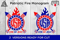 Patriotic Fire Monogram Product Image 2