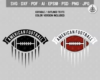 American Football Logo Template, Sports Label SVG Cut File Product Image 6