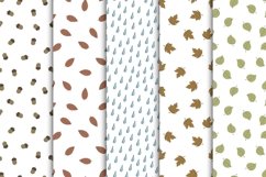 Autumn seamless hand drawn patterns Product Image 1