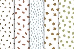 Autumn seamless hand drawn patterns Product Image 1