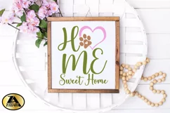 Home Sweet Home SVG Valentine Home Sign SVG Cat Dog SVG Product Image 4